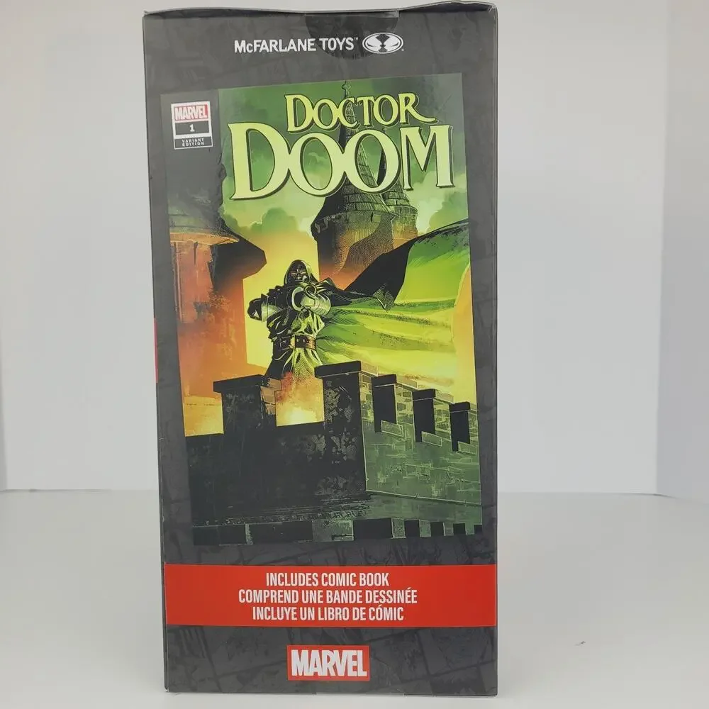 2026 McFarlane Gold Label Collection Doctor Doom With Comic Book Issue #1